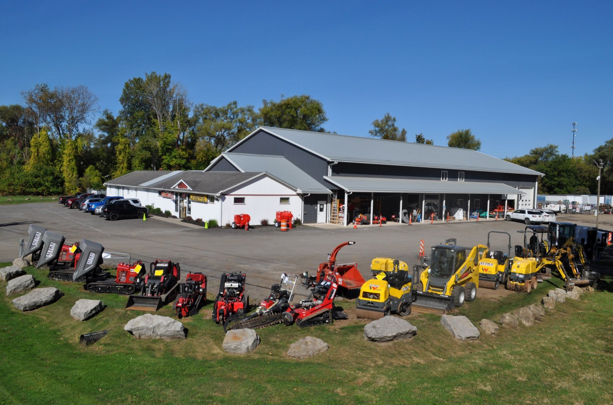 Altra Rental & Supply storefront and equipment in Ontario, New York